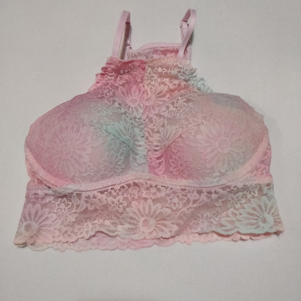 Gradient Pastel Lace Push-up Bralette